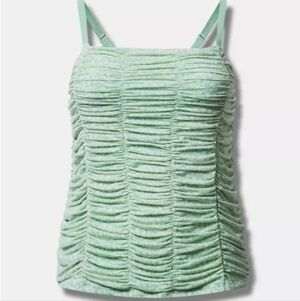 Torrid Size 1 Mesh Ruched Camisole
